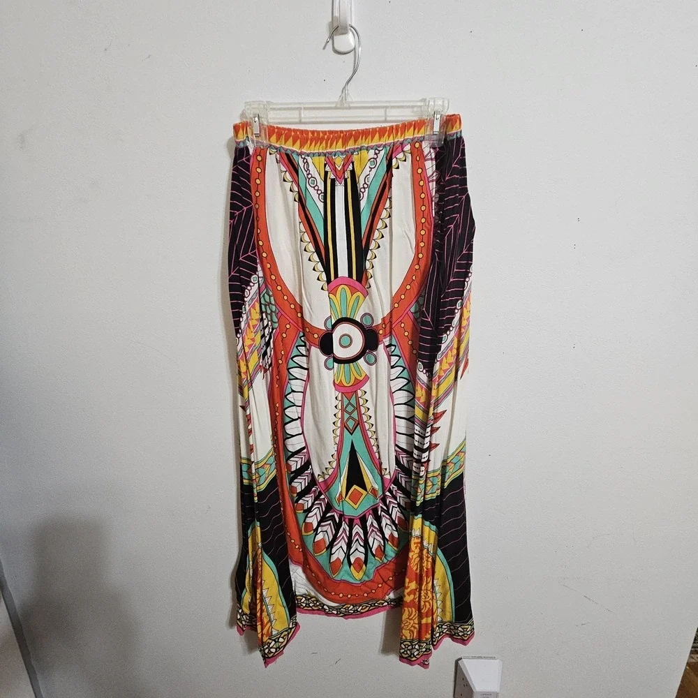 Flying Tomato Bohemian Tribal Print Maxi Skirt